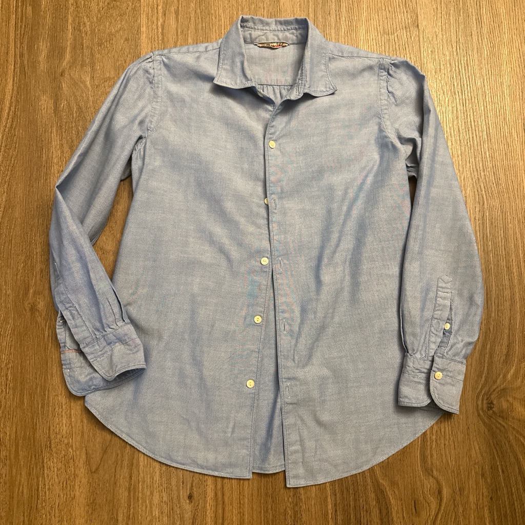 Umii 908 Made In Japan Classic Light Blue Women’s Button-Down Dress Shirt